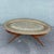 Mid-Century Modern Mid Century Modern Wood and Brass Tray Collapsable Table For Sale - Image 3 of 7