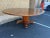 Henredon Large Flame Mahogany Band With Satinwood Inlaid Round Dining Table With Leaf For Sale - Image 11 of 12