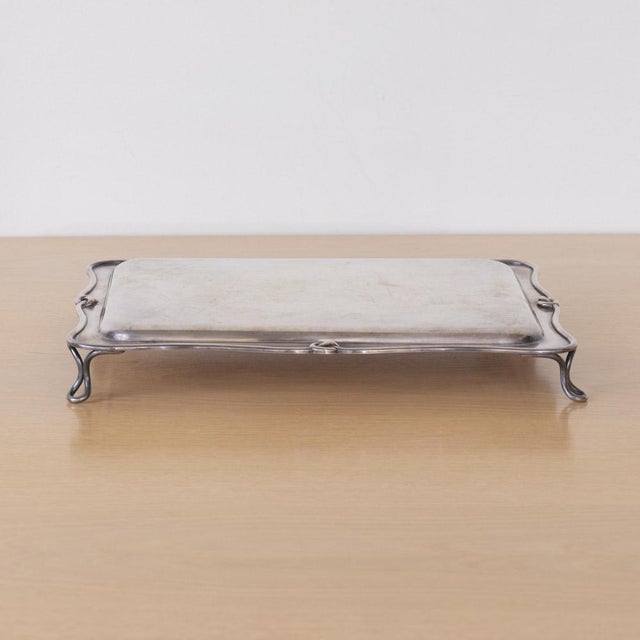 1940s French Silver Loop Tray For Sale - Image 10 of 14