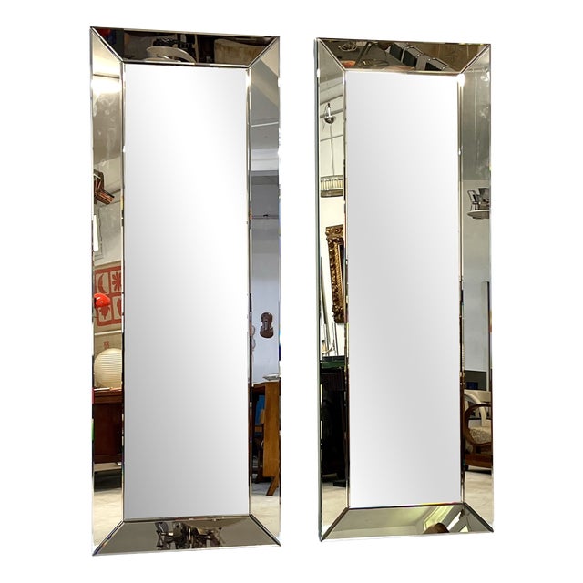 Large Freestanding Mirrors, 1970s, Set of 2 For Sale