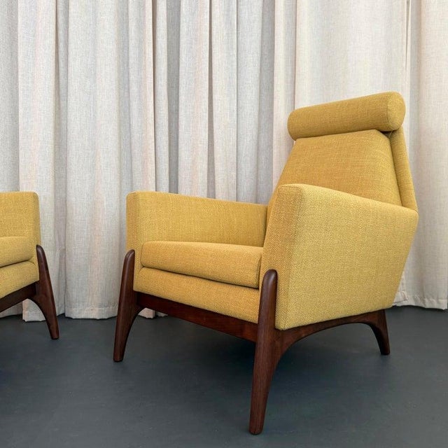1960s 1960s Sculptural Mid-Century Modern Adrian Pearsall Style High Back Lounge Chair Set For Sale - Image 5 of 15