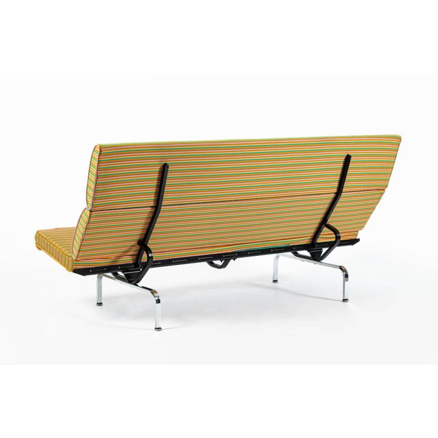 1980s Mid Century Eames Herman Miller Sofa Compact, Alexander Girard Maharam Fabric, 2 Available For Sale - Image 5 of 17