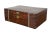 Campaign Mid 20th Century Antique English Victorian Walnut Burl Inlaid Campaign Box For Sale - Image 3 of 12