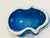 This Italian ceramic frog was created in Montelupo Italy Signed Flavia This is the famous blue glaze by Rimini Excellent...
