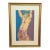 Vintage Abstract Male Expressionist Nude Pastel Signed Original Art - 2x3 For Sale