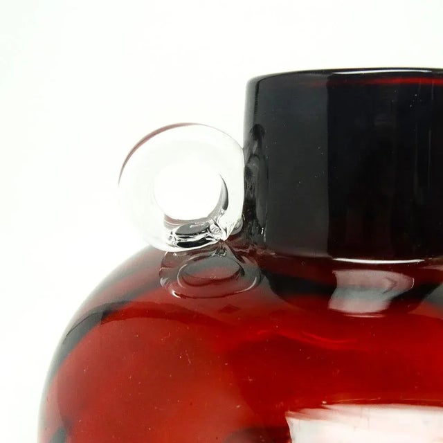 Red Postmodern Vase from HSG Tarnowiec, Poland, 1970s For Sale - Image 8 of 10