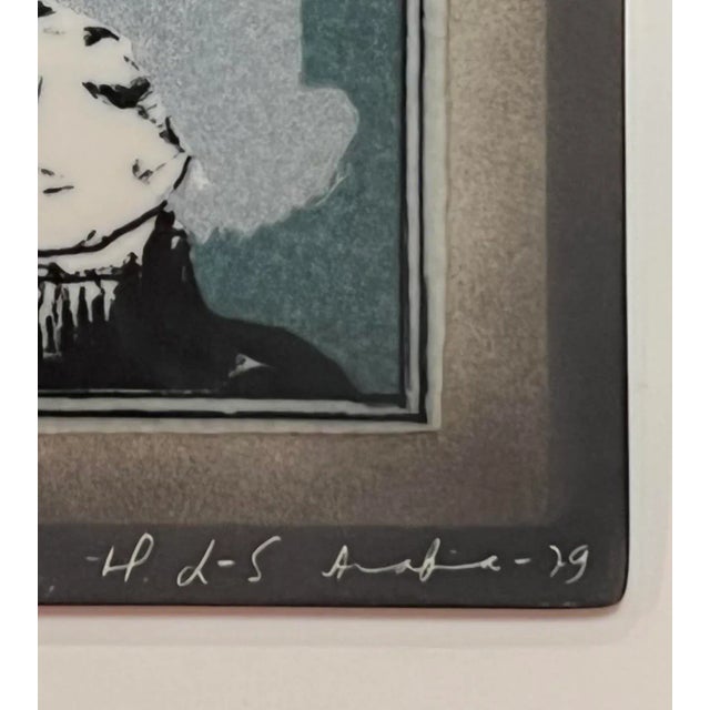 Gray 1979 Arabia Wall Tile Plate Signed by Helja Liukko-Sundström, Made in Finland For Sale - Image 8 of 11