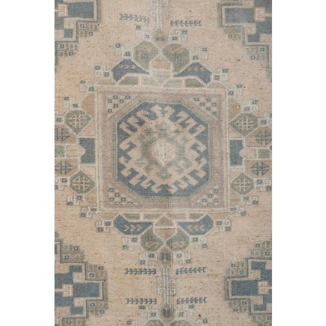 Vintage Oriental Turkish Oushak Gallery Runner, Farmhouse Kitchen Rugs 4'8" X 8'8" For Sale - Image 9 of 13