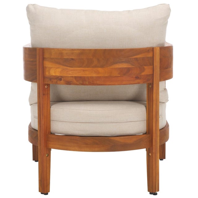 Brown Theo Club Chairs in Natural/Taupe, Set of 2 For Sale - Image 8 of 10