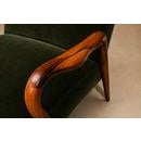 Giuseppe Scapinelli Sculptural Sofa in Solid Caviúna & Deep Evergreen Italian Mohair Velvet, Brazil, 1950s For Sale - Image 17 of 18