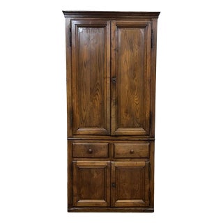 Antique Chestnut Four-Door Cabinet, 1800s For Sale