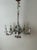 1950s Italian Florentine Tole Flower Chandelier in Gilt Iron, 1950 For Sale - Image 5 of 18