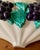 1970s Vintage Majolica Wall Pocket Grapes & Vines For Sale - Image 5 of 6