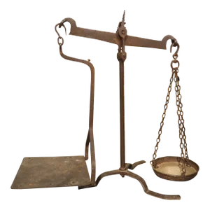 Large Wrought Iron Mid-19th Century Scale From Catalonia