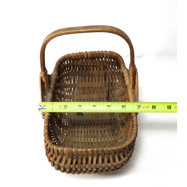 20th Century Maine Ash Splint Carry Basket Chairish