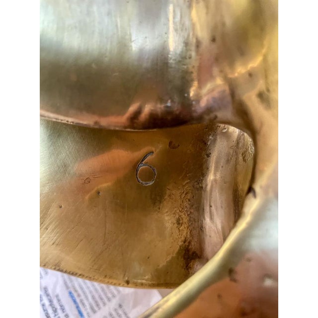 Gold Table with Sculptures of Flying Cranes by Willy Daro, 1970s For Sale - Image 8 of 18