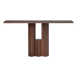 Fenestra 140 Console Table in Warm Brown European Oak by Mokko Amsterdam For Sale