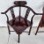 Brown Chinese Rosewood Corner Dining Chairs Vintage - Set of 4 For Sale - Image 8 of 12
