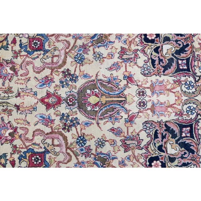 Cream Antique Tehran Rug 4'7'' x 7'3'' For Sale - Image 8 of 12