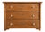 Antique Pine Three-Drawer Chest With Fluted Detailing For Sale