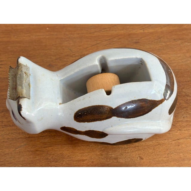 Metal 1970s Cat Tape Dispenser For Sale - Image 7 of 8
