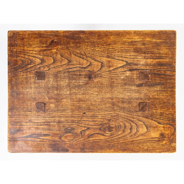 Late 19th Century Antique 19th Century English Oak Joint Stools Side Tables - A Pair For Sale - Image 5 of 12