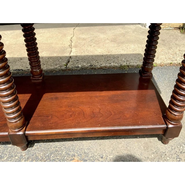 Lillian August Two-Tier Two Drawer Sofa Table For Sale - Image 10 of 13