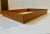 Rectangular desk tray by ehapa made in denmark during the 1970s. It has a solid brass frame on top of a pine veneer....