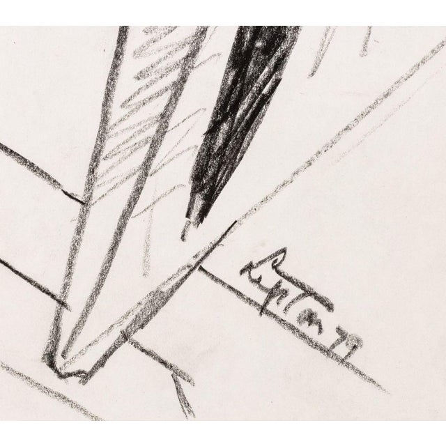 Seymour Lipton Sculpture Study Sketch, 1979 For Sale - Image 4 of 5