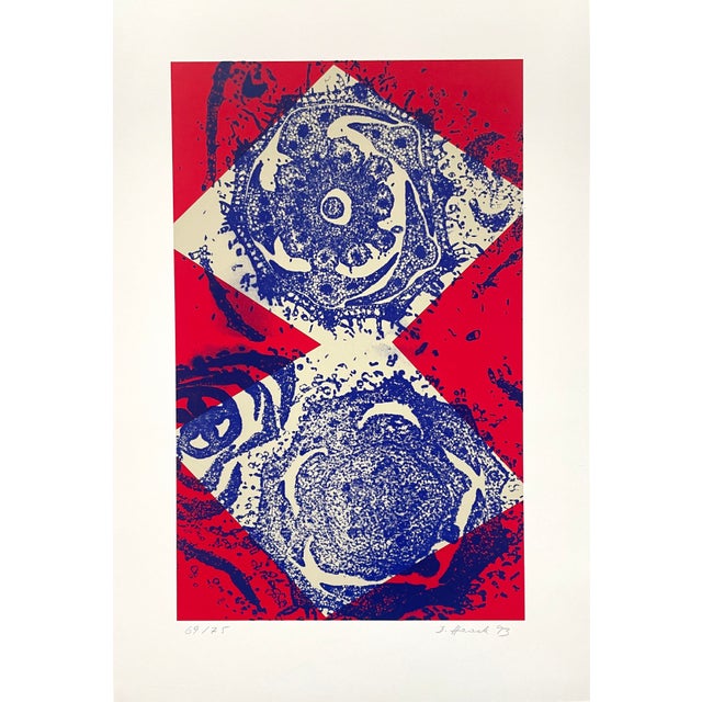 Dieter Haack, Composition, Original Silkscreen, 1993 For Sale - Image 4 of 8