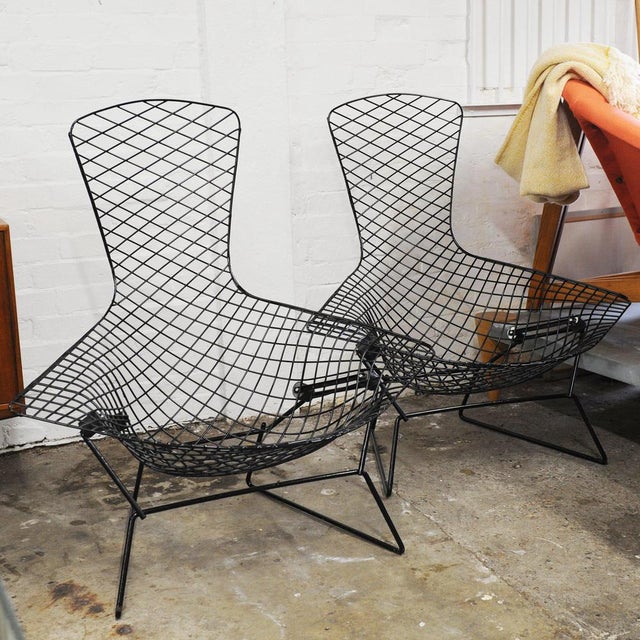 Metal Bird Chairs by Harry Bertoia for Knoll, 1950s, Set of 2 For Sale - Image 7 of 15