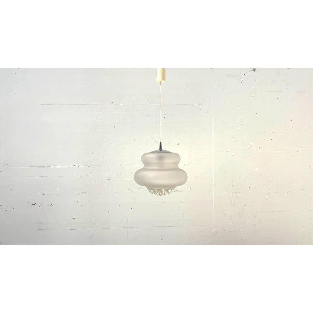 1970s AH 43 Pendant Lamp in Satin-Finished Crystal Glass from Peill & Putzler , 1970s For Sale - Image 5 of 14