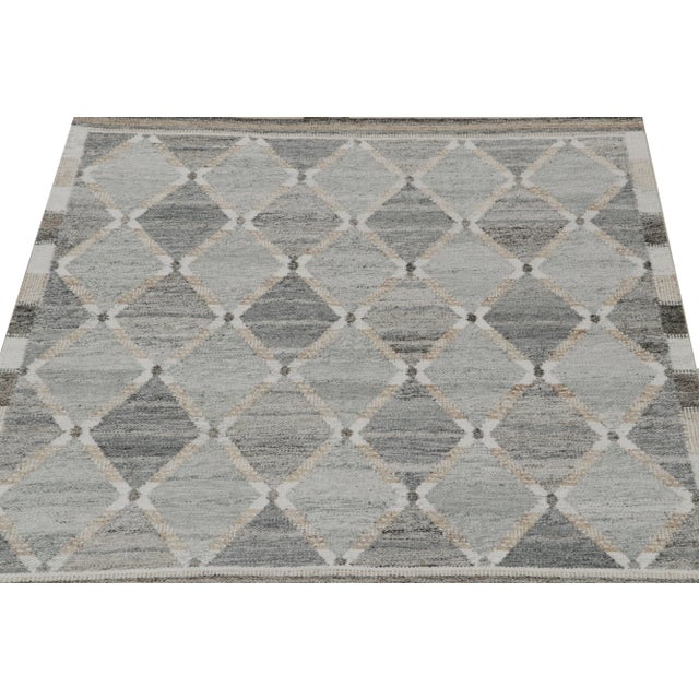 Not Yet Made - Made To Order Rug & Kilim’s Custom Scandinavian Outdoor Rug With Geometric Pattern - 5'x8' For Sale - Image 5 of 7