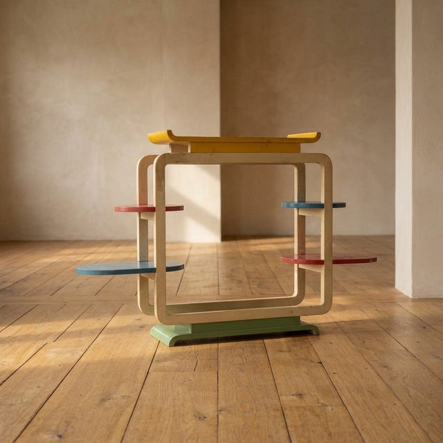 Vintage Tubular Steel Plant Stand, Czechoslovakia, 1950s For Sale - Image 11 of 11