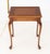 Queen Anne Style Side Table With Swing Arm Lamp For Sale - Image 4 of 9