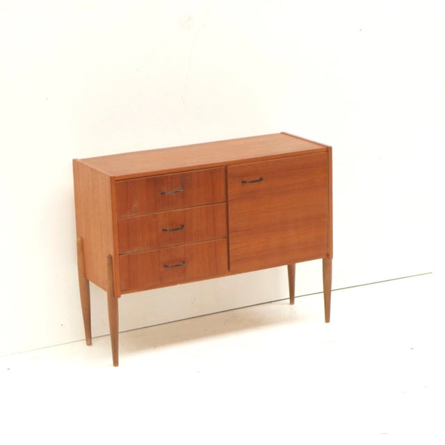 Mid-Century Modern Vintage Sideboard with Drawers and Door, 1960s For Sale - Image 3 of 6