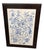 Blue Vintage Blue & White Ceramic Tile Wall Panel - Chinoiserie Botanical & Bird Motif For Sale - Image 8 of 12
