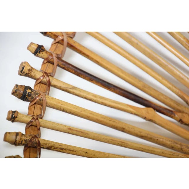 Vintage African Tribal Handwoven Round Basket For Sale - Image 4 of 13