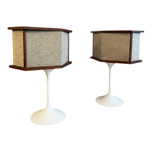 1968 Bose 901 Series Speakers on Eero Saarinen Tulip Bases