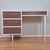 1970s Mid-Century Modern Two-Tone White & Faux Wood Laminate Writing Desk For Sale - Image 10 of 10