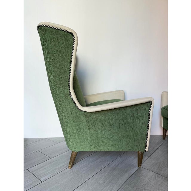 Wood Two-Tone Armchairs, 1950s, Set of 2 For Sale - Image 7 of 14