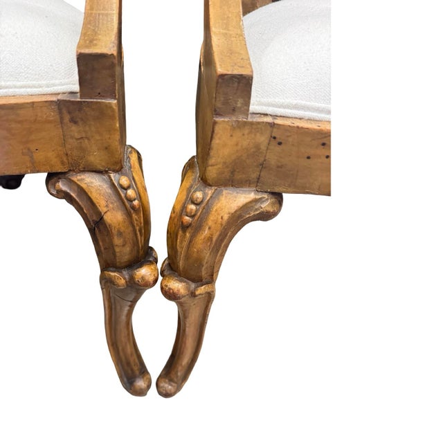 1940s Gorgeous Pair of Vintage Louis XV Style Barrell Chairs For Sale - Image 5 of 7