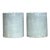 Vintage Boho Glazed Ceramic Low Stools - a Pair For Sale
