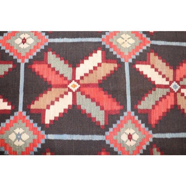Early 20th Century Besserabian Large kilim - 11'9" x 13' For Sale - Image 4 of 10