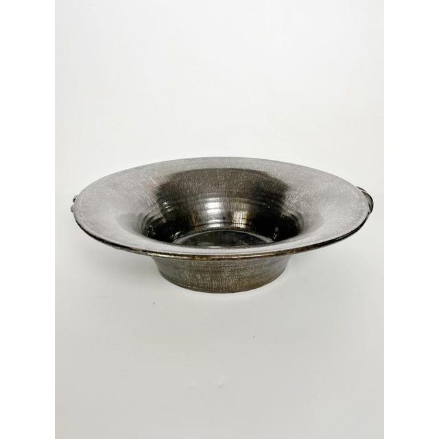 Iridescent Ceramic Fruit Basket, France, 1970s For Sale - Image 10 of 12