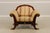 Italian Versace Italian Upholstered Mahogany Chair For Sale - Image 3 of 14