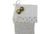 Festive Belgian Linen & Lace Christmas Stocking W/ Bells For Sale - Image 4 of 6