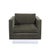 Pair of Mid-Century Biscuit Tufted Cube Chairs W/ Chrome Wrapped Base in Mohair For Sale - Image 4 of 10