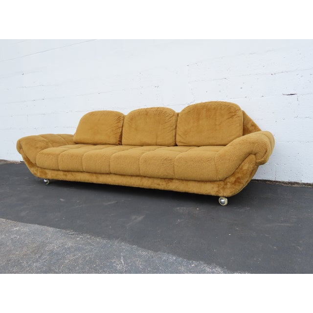 Mid-Century Modern Mid Century Modern Long Gondola Sofa Adrian Pearsall Style 6387 For Sale - Image 3 of 12