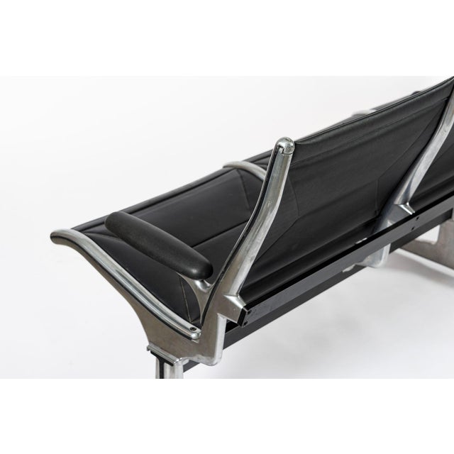1990s Mid Century Eames for Herman Miller Black Tandem Sling Seating For Sale - Image 13 of 14